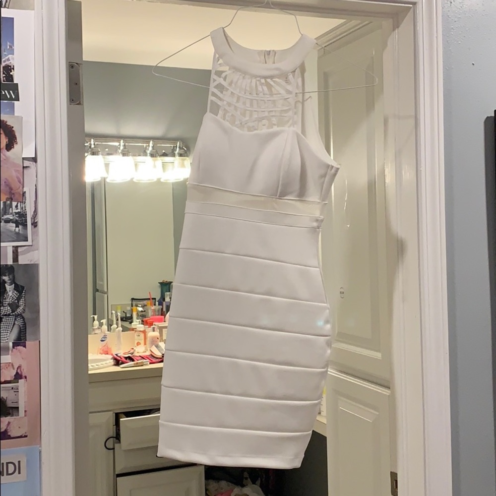 White cocktail dress
